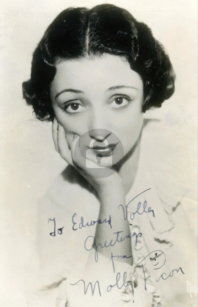 Molly Picon Signed Autograph Photo Postcard COPY