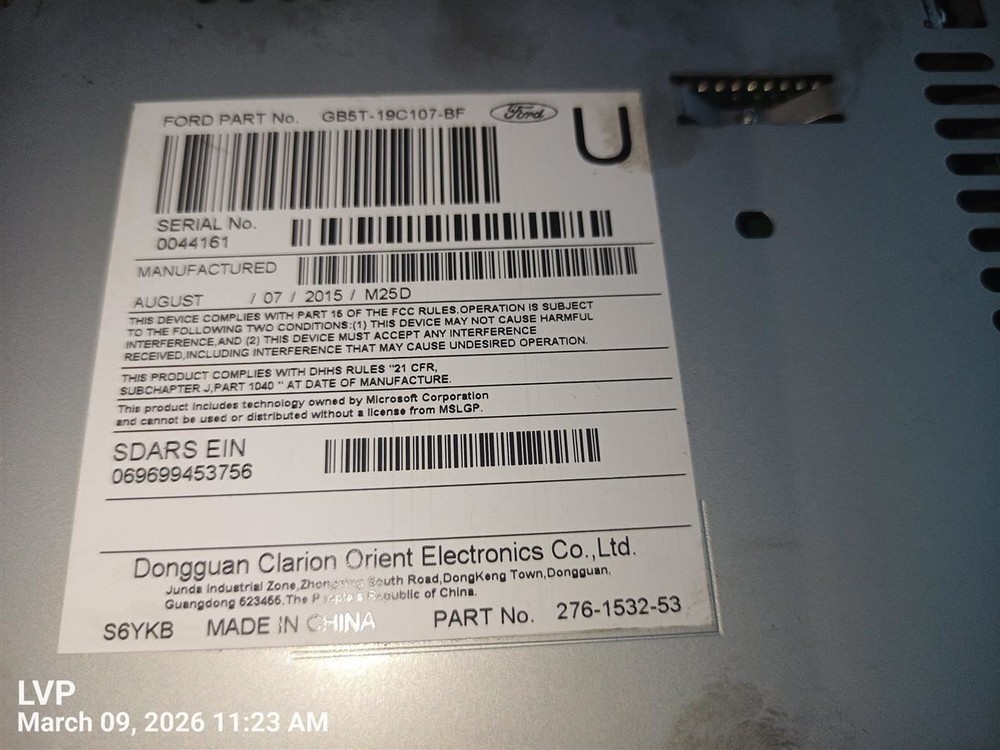 CONTROL PANEL OEM 16-17 FORD EXPLORER 1YR WRNTY