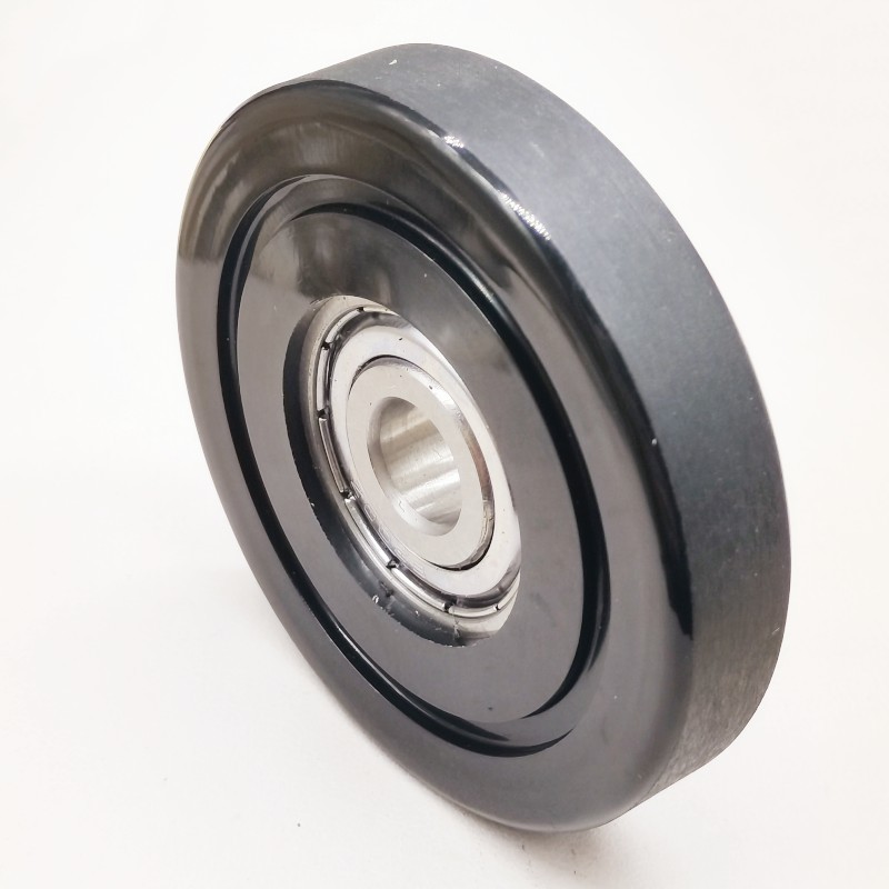 PU Pulley Roller Bearing 60mm Outer Diameter Polyurethane Coated Guide Wheel