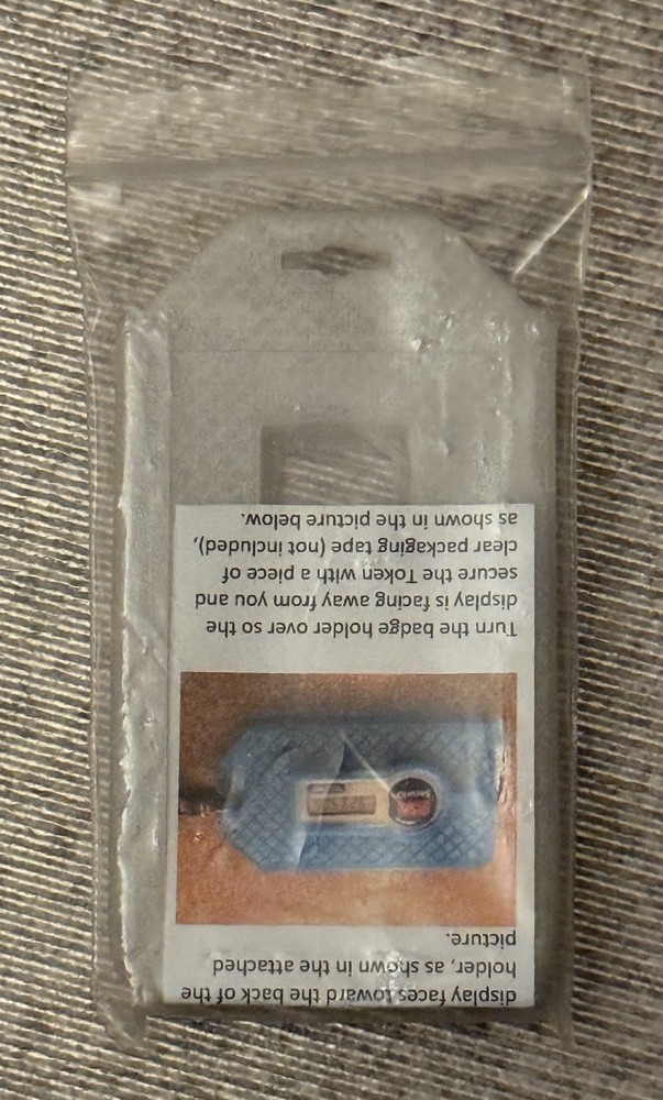 New White 3D Printed ID & RSA Token Holder