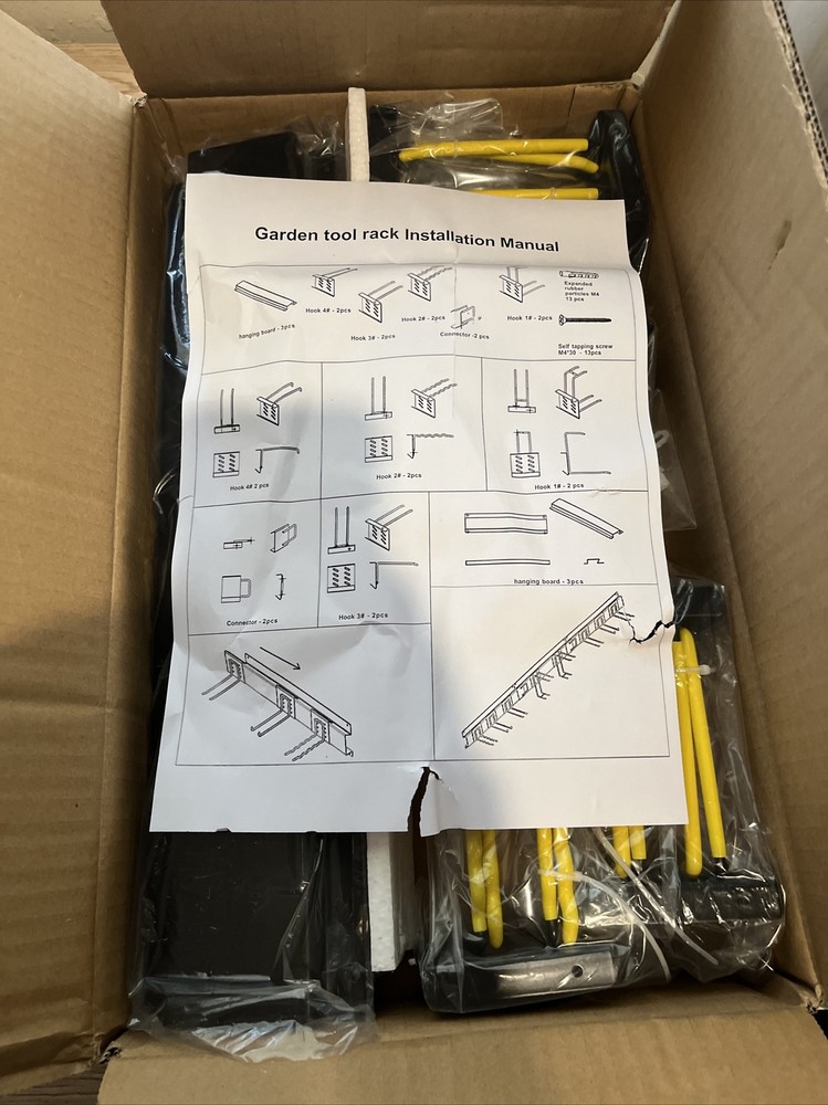 Garage Garden Tool Organizer Wall Mount Yard Tool Hangers