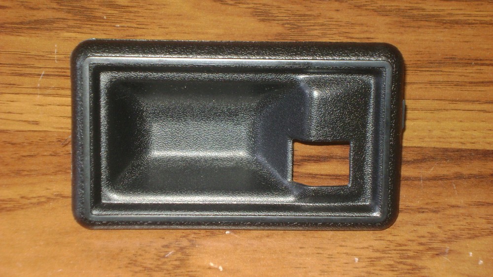70-74 Camaro Firebird Door Handle Black Bezel Pair Inside Cup Escutcheon Insert