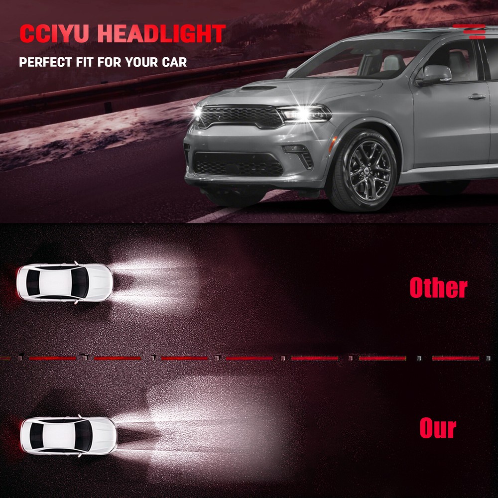 Left Driver Side Headlight Assembly w/LED DRL For 2021-2024 Dodge Durango