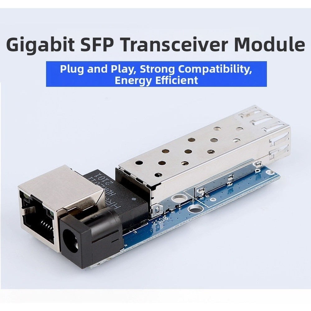 Gigabit SFP Transceiver Board LC Port Single Dual Mode 1Gbps 5V 2A Input