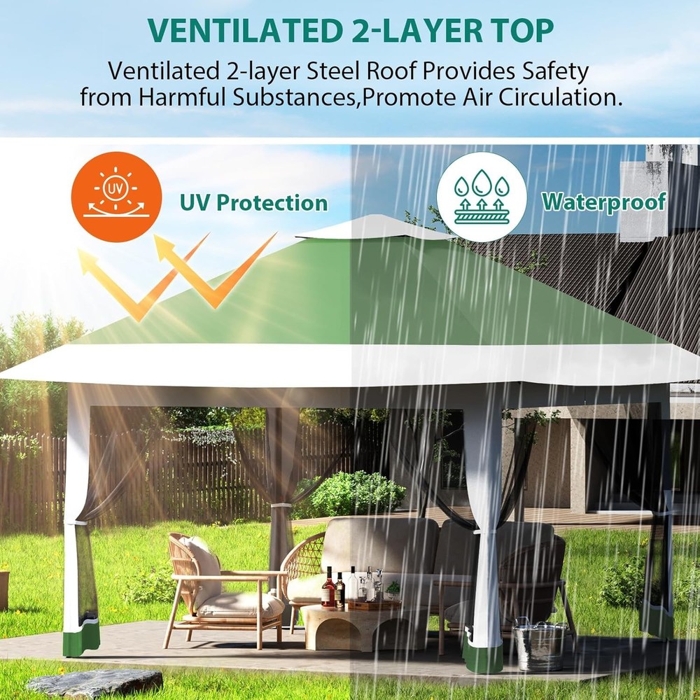 Pop Up Tent 12x12 Canopy with Netting