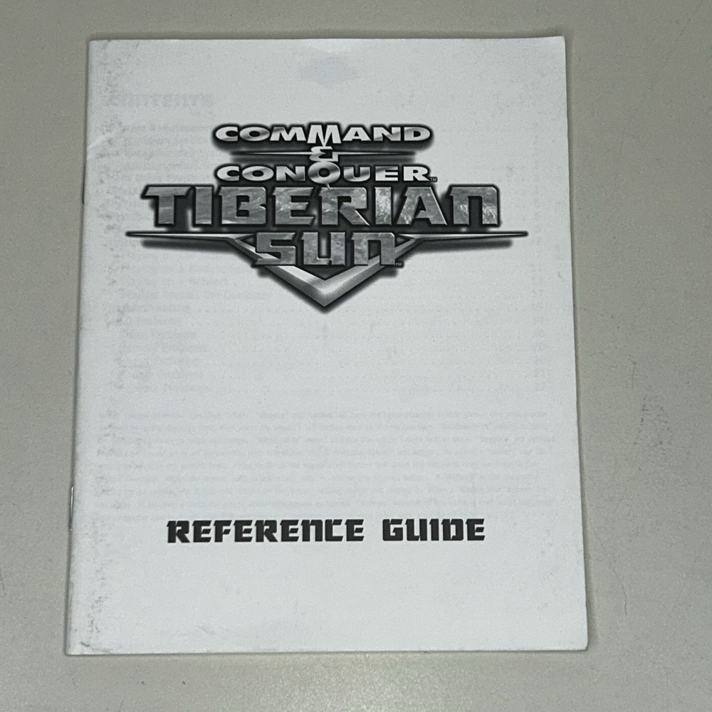 Command & Conquer: Tiberian Sun Video Game Reference Guide BOOKLET ONLY