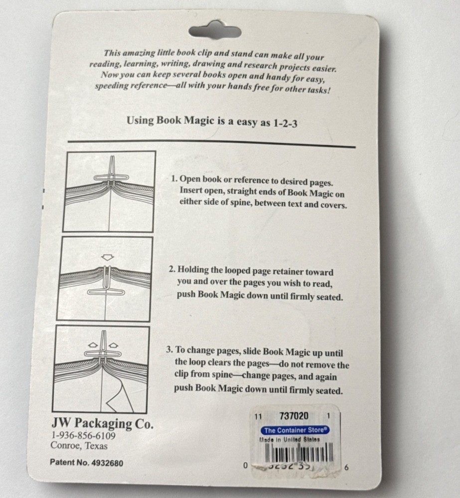 The Original Book Magic Book Clip & Stand