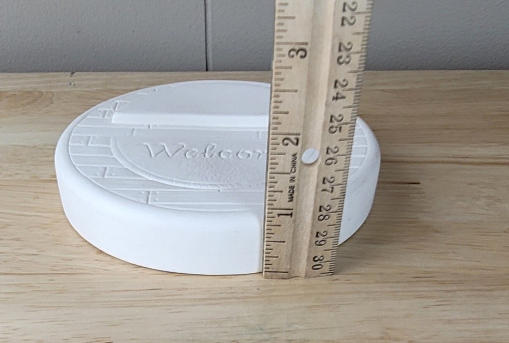 READY TO PAINT Ceramic Bisque WELCOME PLAQUE