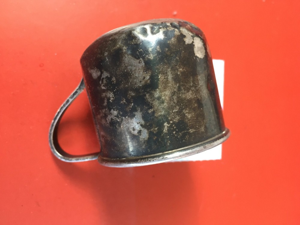old vintage sterling silver mug