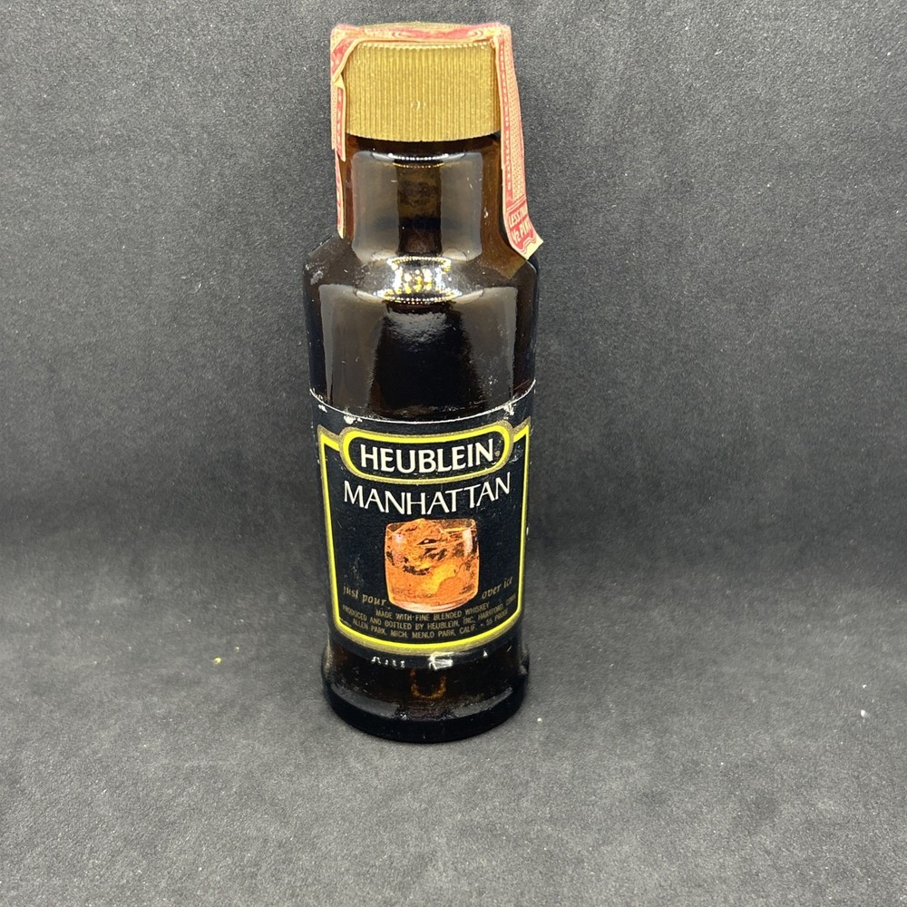 Vintage Heublein Manhattan 1/8 Pint Empty