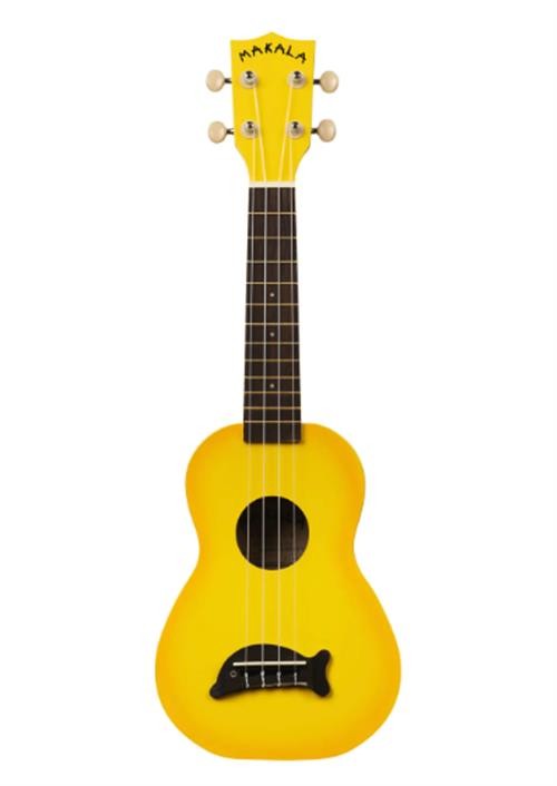 Kala Soprano Dolphin Ukulele - Yellow Burst