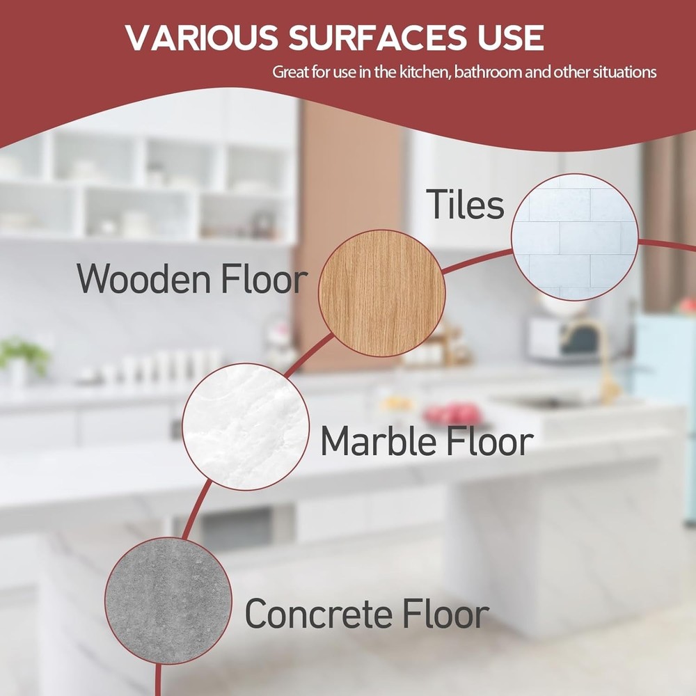 Versatile Red Scrub Brush Heads for Oceda EasyWring - 2 Durable Attachments