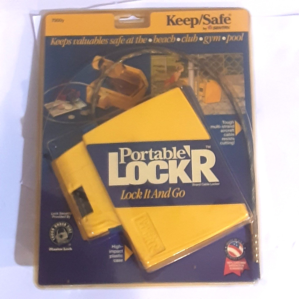 SENTRY PORTABLE LOCK R MASTER LOCK WITH CABLE LOCK