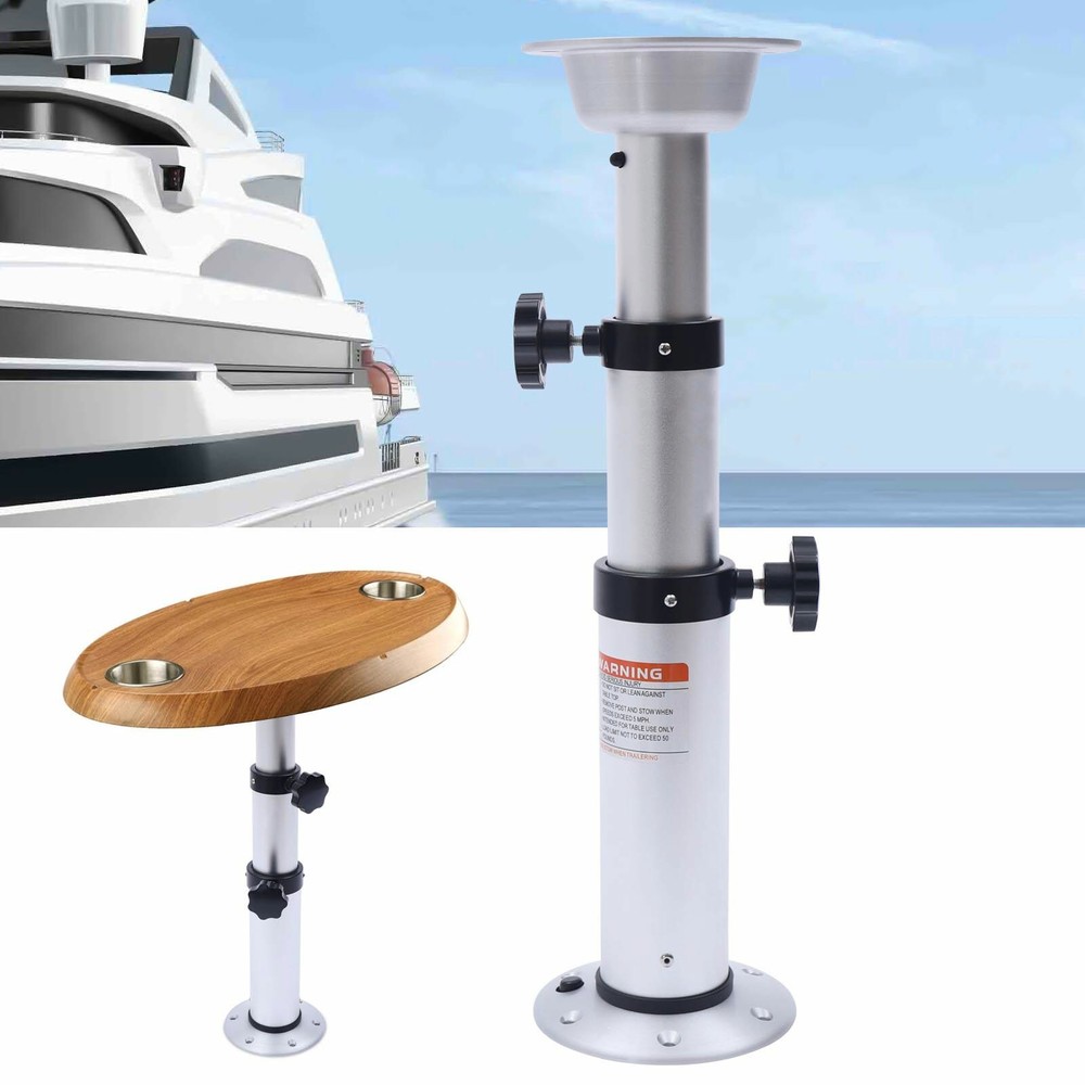 Height Adjustable 3-Section Pedestal Table Base Adjustable Table Pedestal Stand