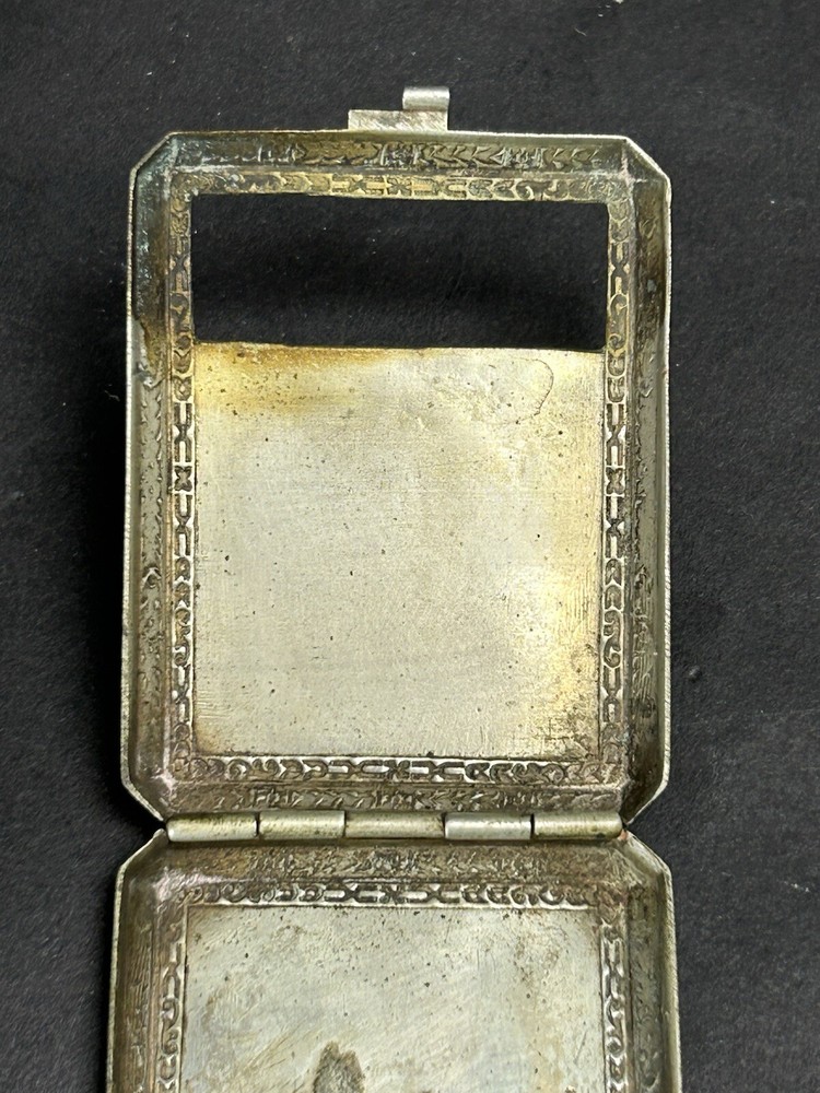 Vintage Brun-Mill Silver Match Case Compact