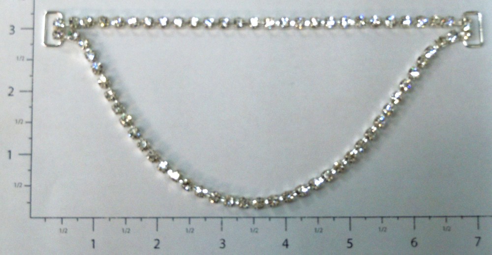7 3/4" 2 Row Loose Drape Chain Connector #2112