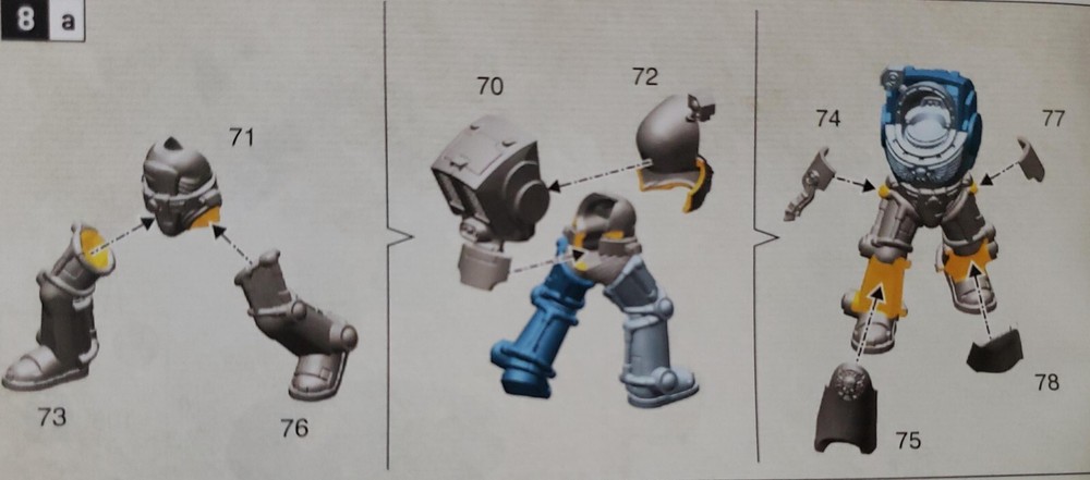 Warhammer 40k Space Marines Bits Terminator Squad Marine Torso & Legs #55