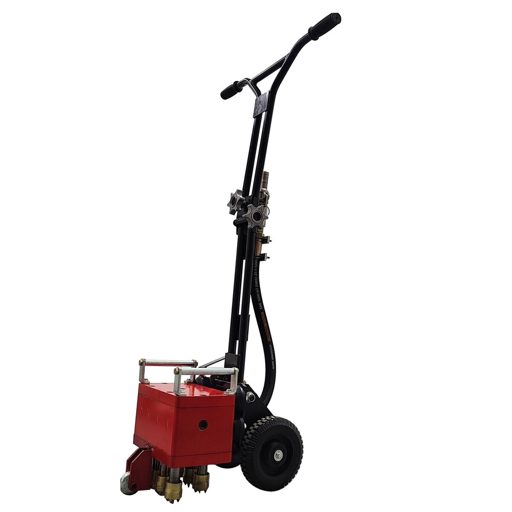 7 Head Hand-pushed Concrete Pavement Retreader Air Pressure Chisel Machine