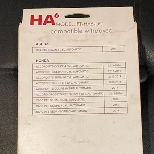 FIRSTECH REMOTE START MODULE FT-HA6-DC HONDA ACURA DC CONTROLLER NEW