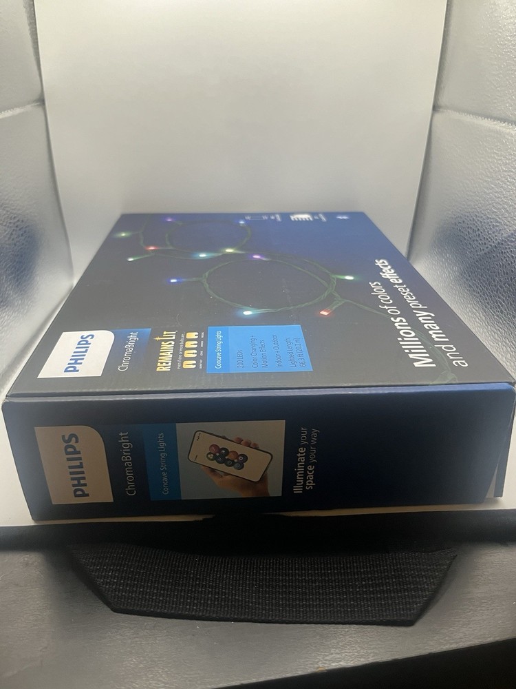 200ct LED Philips ChromaBright App-Controlled Indoor/Outdoor String Lights