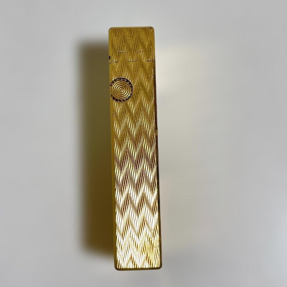 DUNHILL ROLLAGAS LIGHTER GOLD WAVES PATTERN