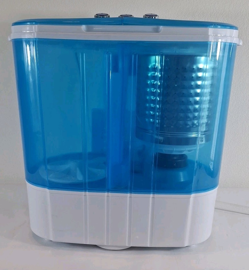 KUPPET Lightweight Compact Tub Portable Mini Top Loading Washing & Spin Machine