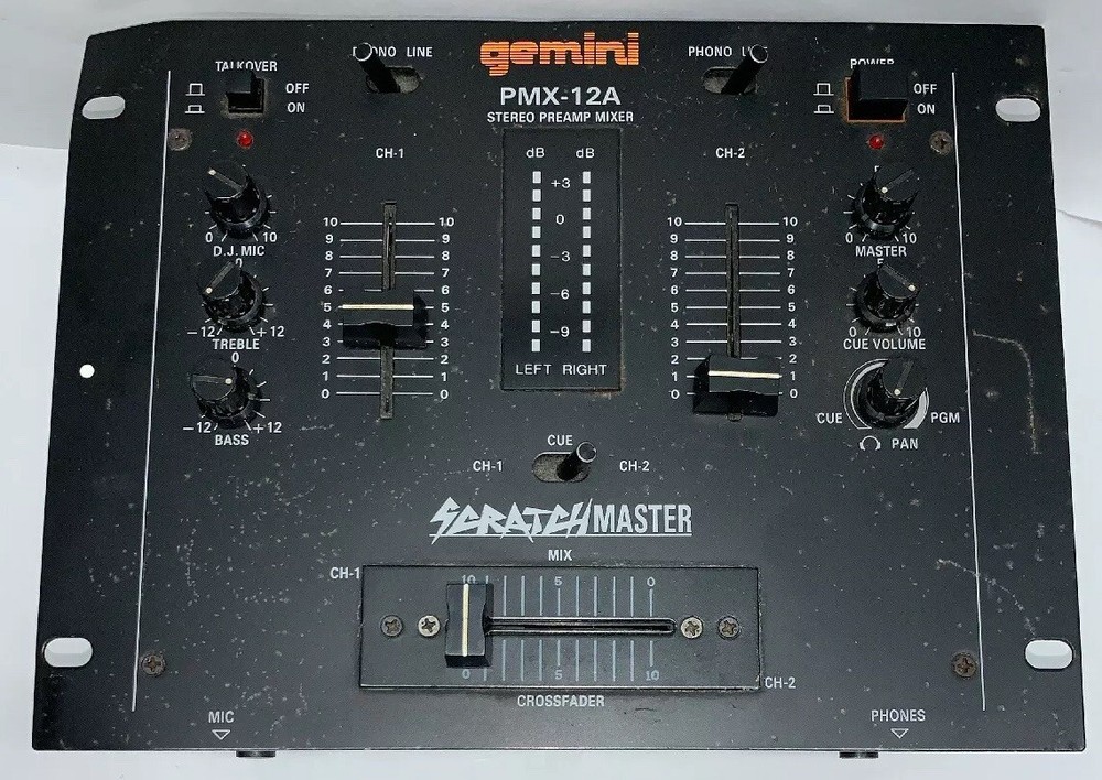 AS IS- Gemini PMX-12A Stereo Preamp Mixer Board