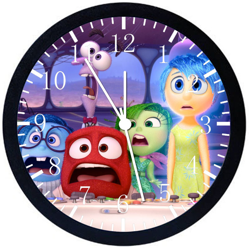Disney Inside Out Black Frame Wall Clock E180