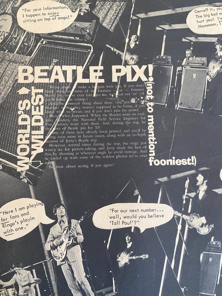 The Beatles, Full Page Vintage Clipping