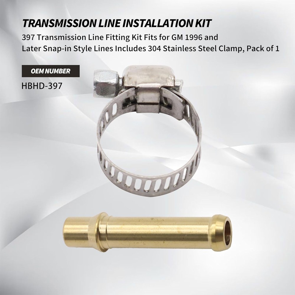 397 Transmission Line Fitting Kit with Clamp Compatible GM...