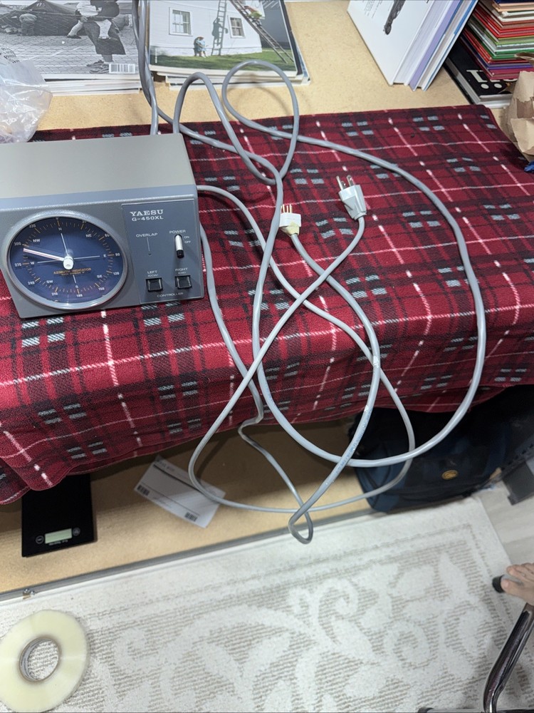 Yaesu G-450XL Antenna Rotator Controller Azimuth Indicator Working Japan