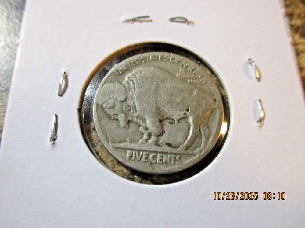 1919-S BUFFALO NICKEL LAMINATION BY MINTMARK RR
