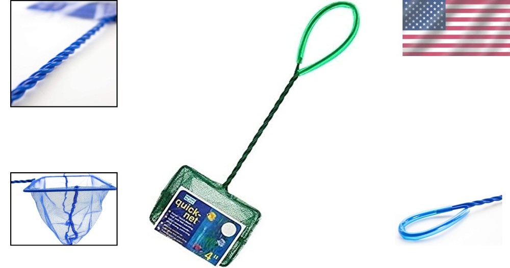 Essential Aquarium Fish Net - Durable 4" Design with Safe Transfer Features