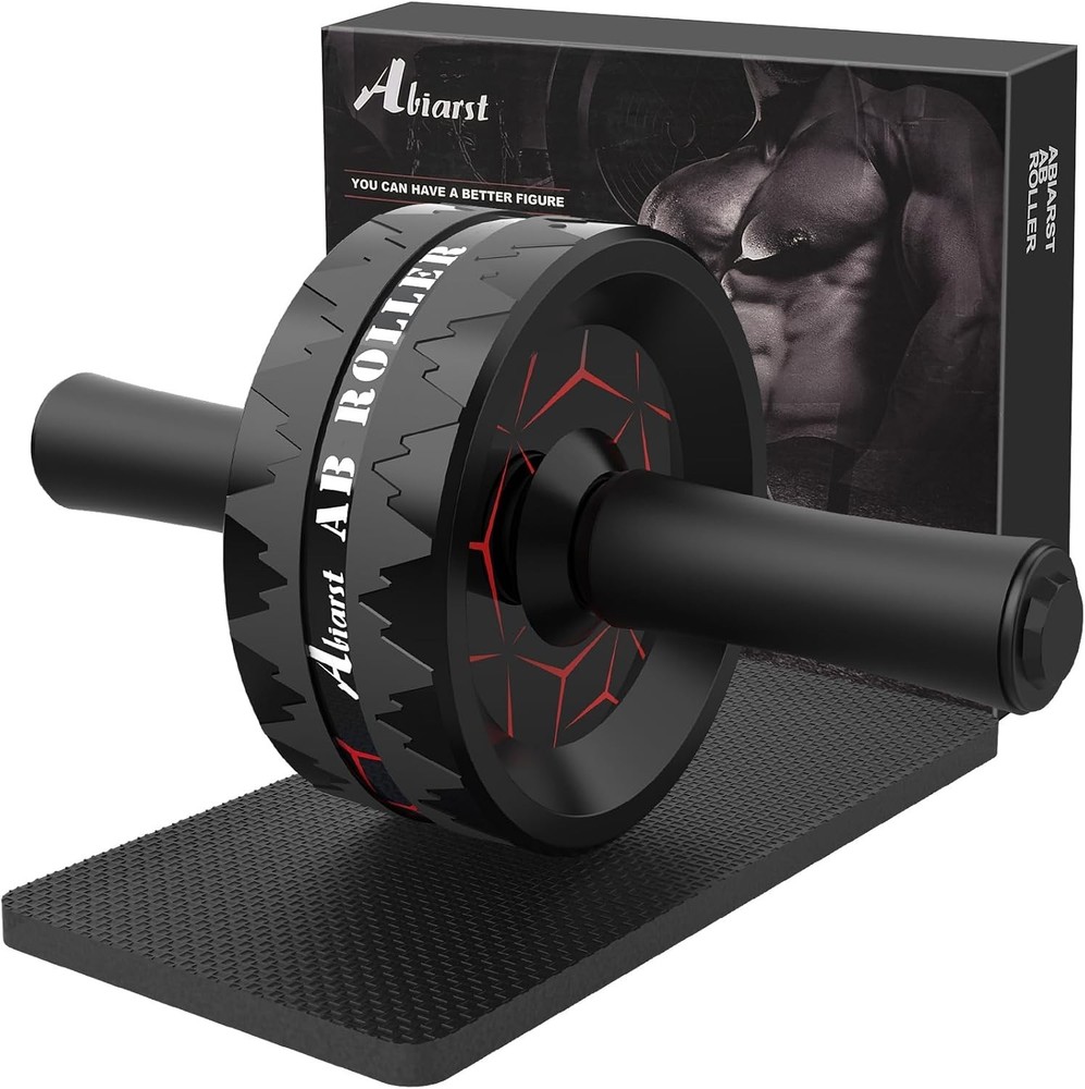 Ab Roller Wheel, Abs Workout Equipment for Abdominal & Core Strength Training, H