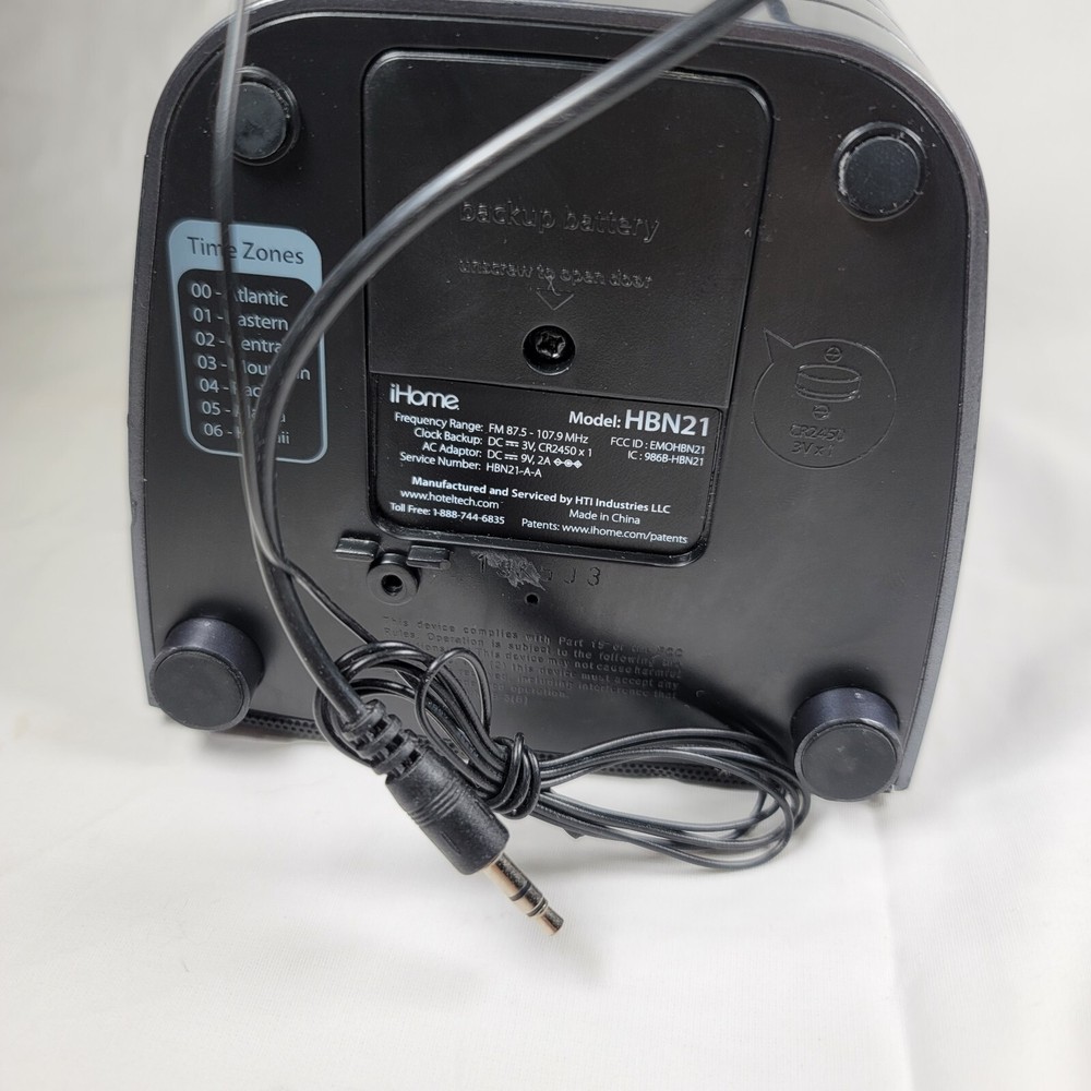 Used iHome model HBN21 Bluetooth Alarm Clock