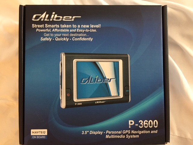 Caliber P-3600 3.5" Personal GPS Navigation System ***MINT COND  Original Box***