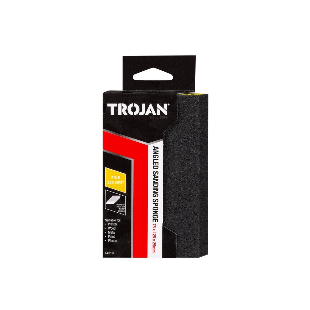 Trojan 220 Grit Jumbo Angled Sanding Sponge