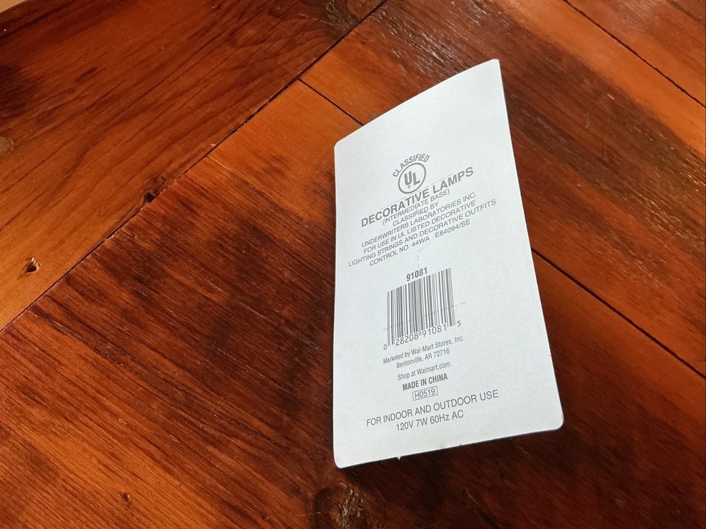 Holiday Time Replacement G50 String Light Bulbs GREEN 2pk NEW IN PACKAGE