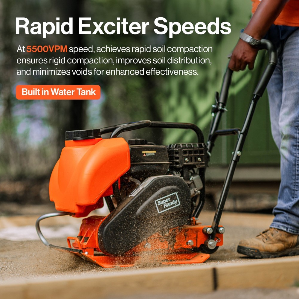 SuperHandy Plate Compactor Heavy Duty 7HP