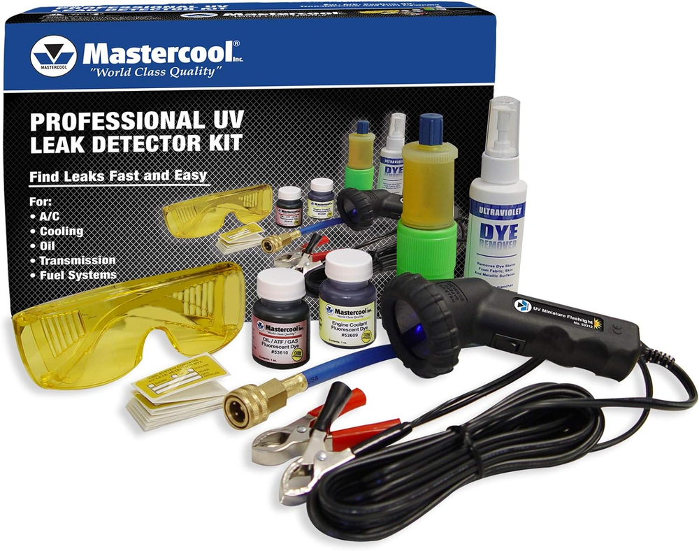 Mastercool Professional UV Leak Detector Kit With 50W Mini Light Black