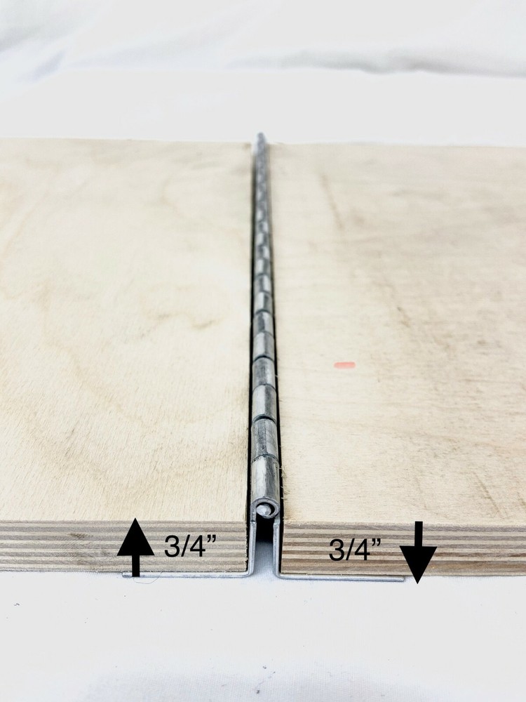 12" Aluminum 3/4" Double Offset Hinge, Rv, Marine, Cabinetry,
