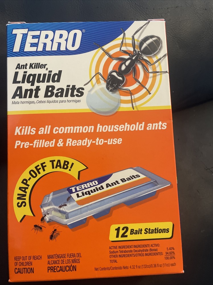 TERRO T300B Liquid Ant Killer, 12 Bait Stations