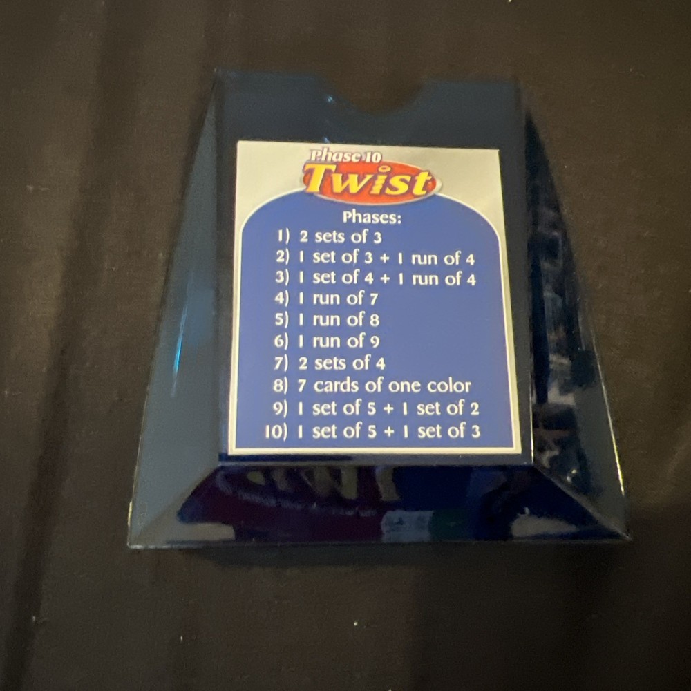 phase 10 twist game card holder 2008