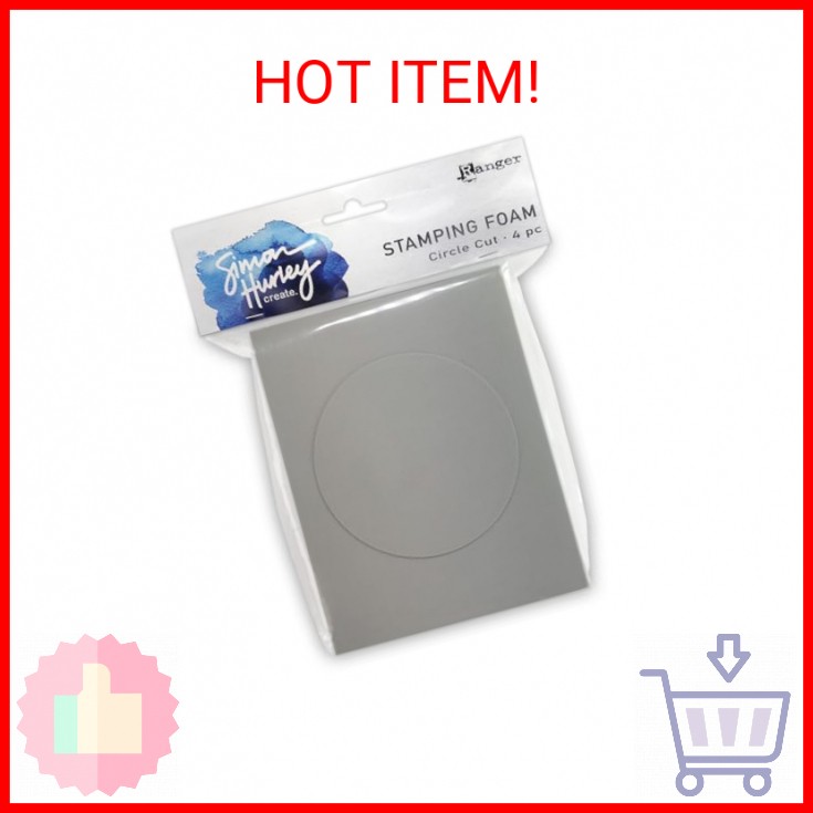 Simon Hurley create. Stamping Foam Circle Cut 4pc