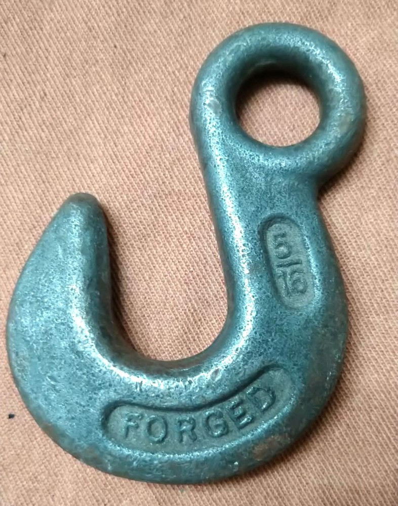 Two Vintage Industrial Hooks