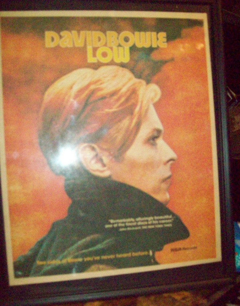1977 Framed Print Ad for David Bowie "Low"