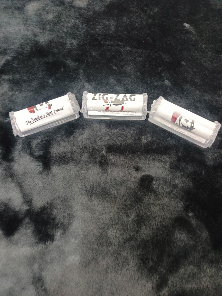 3 PACK ZIG ZAG Cigarette Rolling Machine Brand Tobacco Roller- 70 mm
