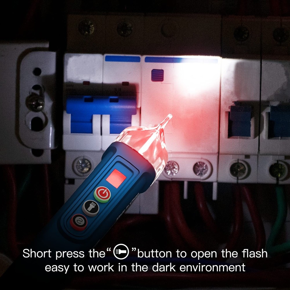 Non-Contact Voltage Tester,Electrical Voltage Detector Pen Null/Live Wire Tes...