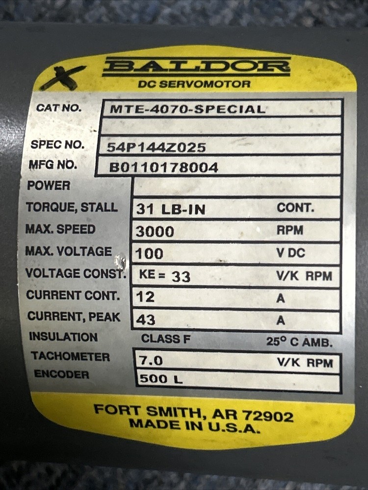 Tree Journeyman 425 Dc Servomotor
