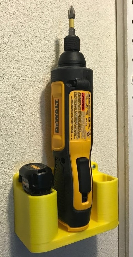 3D Printed Wall Mount for Dewalt DCF682 Screwdriver